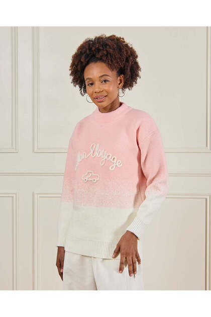 Senior Girls Pink Print Pullover