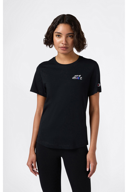 C-Table Short-Sleeve Tee Black Women's T-Shirt - 118375-Kk003