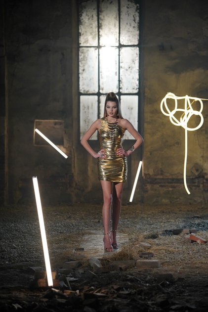 Rochie Elsa Gold