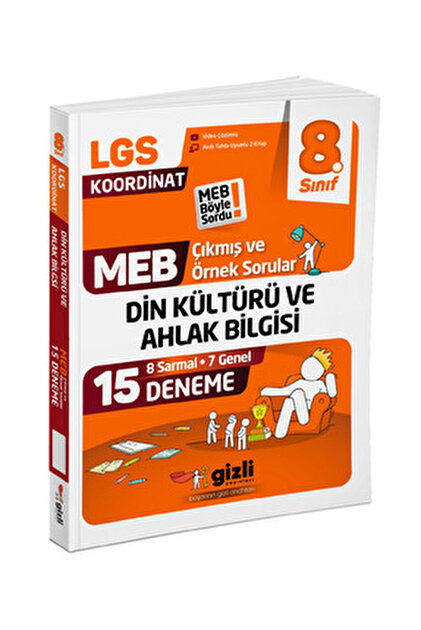 Gizli Yayınları LGS MEB Çıkmış ve Örnek Sorular Türkçe 15'li
