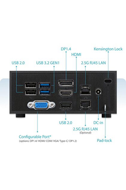 ASUS PN42-SN0285AV Intel Processor N100 4GB DDR4 128GB M.2 SSD