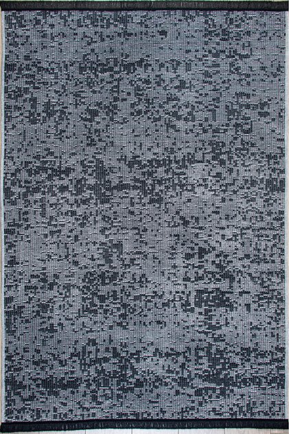Gri Şönil Kilim Saçaklı Tozumayan Makinede Yıkanabilir Kaymaz Taban Halı Yolluk