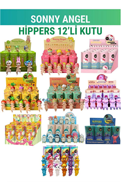 WUNİT Sonny Angel Hippers 12li Blind Box Sürpriz12 Adet Farklı