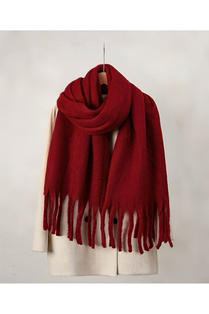 Scarf Premium Imported Puffy Soft Textured Shawl Shoulder Wrap Puff Winter