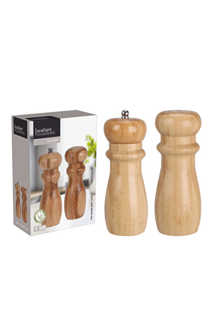 Baharatlık 2Lİ AHŞAP BAHARAT KAVANOZ SETİ