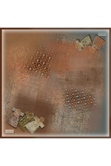 Fall Scarf 2481-01 90X90