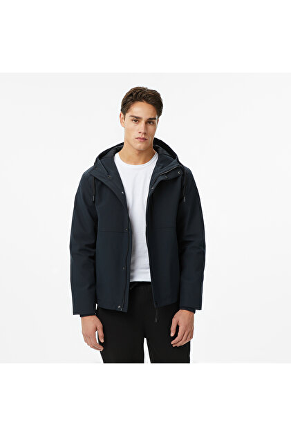 Erkek Siyah Regular Fit Mont