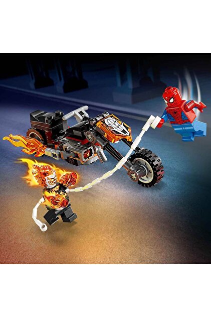 LEGO Marvel Örümcek Adam Ghost Rider Motosikletine Karşı 76335
