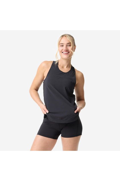 Domyos Tricou sport cu croială confortabilă pentru femei - Negru