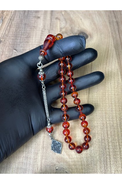 Küre Old Collectible High-End Crimped Amber Prayer Beads