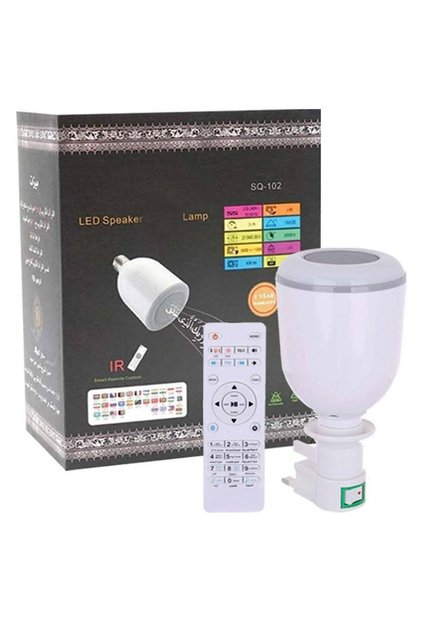 مكبر صوت للقرآن الكريم مع جهاز تحكم عن بعد وإضاءة LED