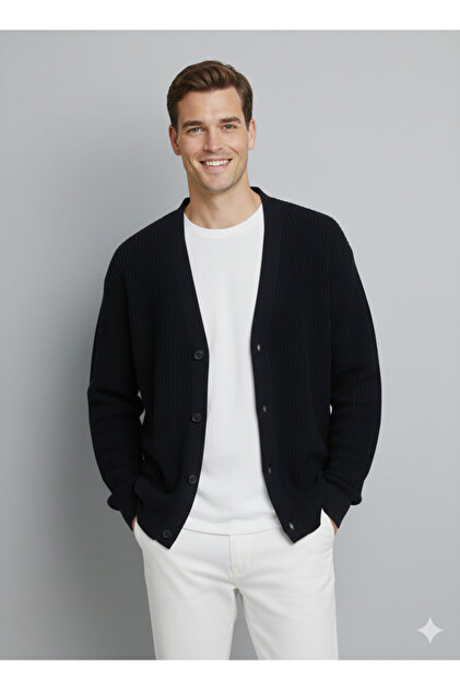 小物 jjj.24 Jack & Jones J&J JJConnor Knit Cardigan Regular Fith Erkek Hırka