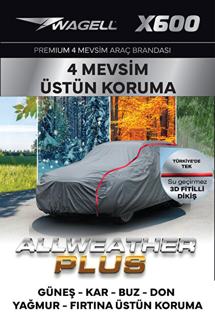 Budge Opel Grandland - X600 KLİPSLİ 4 MEVSİM Araba brandası - oto