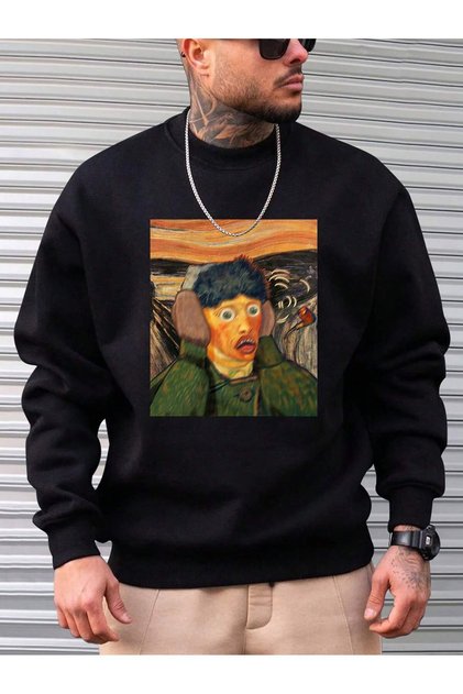 Women'S/Men's Unisex Stylish Comfortable Cotton Special Design Sweatshirt 10646