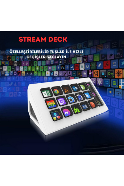Stream Deck Beyaz Renk