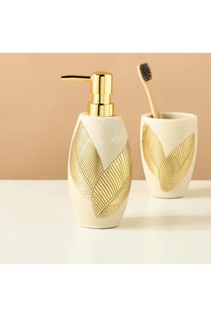Golden Leaf Embossed Lotion Dispenser