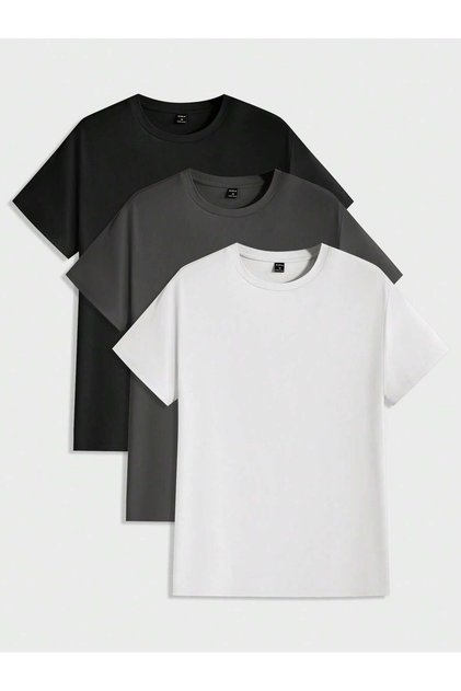 3-Pack Crew Neck Basic T-Shirt