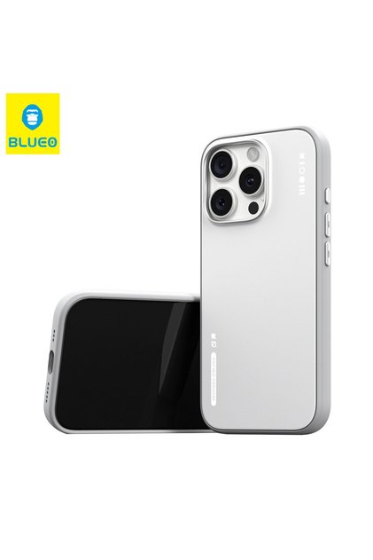 Mr. Gorilla iPhone 16 Pro Max Compatible Magsafe Supported Dual Color Velvet Liquid Silicone Case White