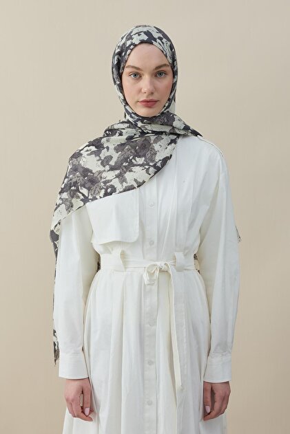 Colorsplash Wool Silk Shawl Gray Shades