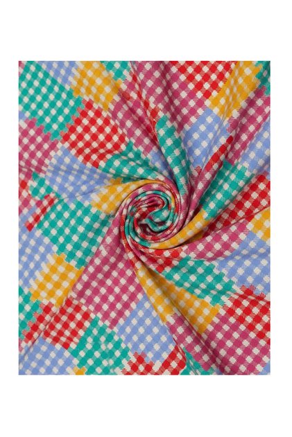 Colorful Geometric Patterned Digital Printed Upholstery Sofa Fabric, Throw Pillow, Cushion Fabric