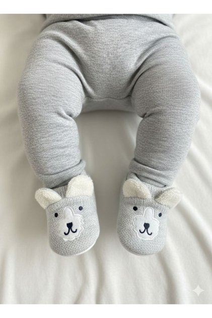 Bebek Triko Patik, Organik Astar, Kaydırmaz Taban, İlk adım Panduf