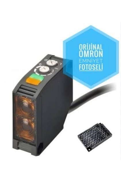 Omron Marka Reflektörlü Aynalı Kablosuz Yansıtmalı Emniyet Fotoseli Emniyet Sensörü