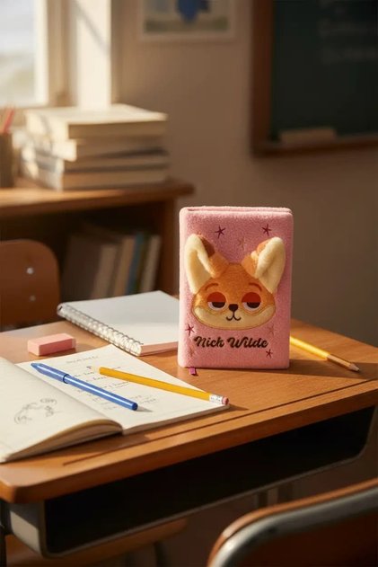 Zootropolis Lisanslı A5 3D Peluş Not Defteri (80 Yaprak)