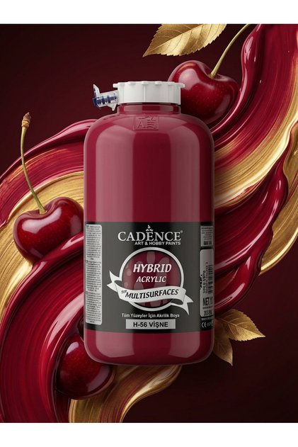 Hybrid Multisurface H056 Vişne 2000 ml Tüm Yüzeyler Kokusuz Su Bazlı Akrilik Boya