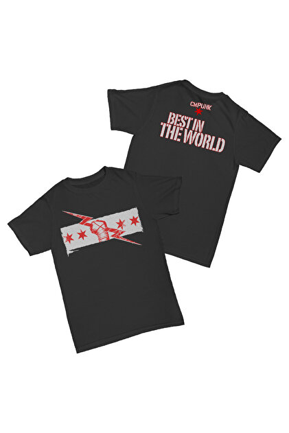 Cm Punk Hell Froze over Printed Cotton T-Shirt