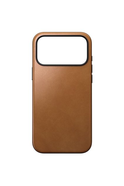Husă din piele pentru iPhone 17 Pro Max - Maro-cenușiu