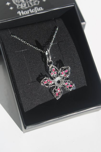 Steel Monster Demogorgon Inspired Necklace