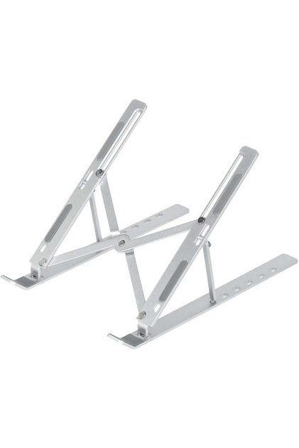 Portable Aluminum Laptop Stands for Desk - Foldable Height Adjustable Lightweight Desktop Holder - C