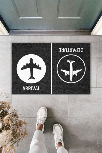 Modern Digital Printing Doormat - Airplane Doormat - Front Door Mat 70X45Cm