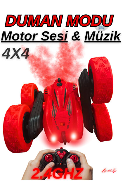 Boratila Toys Uzaktan Kumandalı Duman Modlu Işıklı Şarjlı Motor