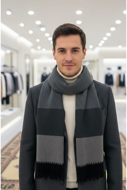 Winter Men's Scarf Kaşkol Shawl
