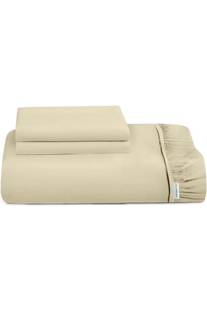 ® 3 Piece Fitted Sheet Set 90x200cm with 2 Pillow Cover Supersoft Single Size Bed sheet (Phone)