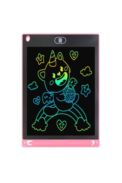 Tabletă de scris LCD roz de 10 inci cu stylus