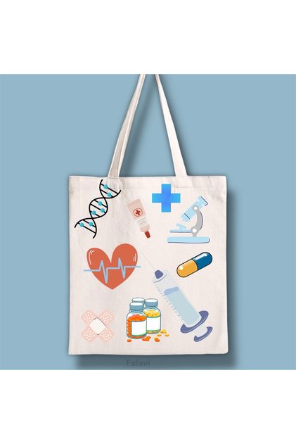 Healthcare Designed Tote Bag Medicine Doctor Nurse