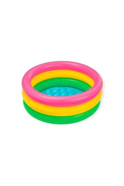 Piscină gonflabilă pentru copii, rotundă, multicoloră
