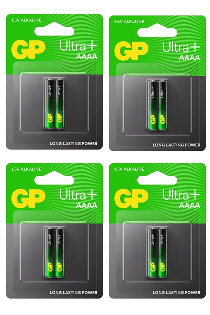 Batteries 25A Ultra Plus Lr8D425/E96/AAAA Boy İncenin İncesi Pil, 1.5 Volt, 4 Kart 8 Adet