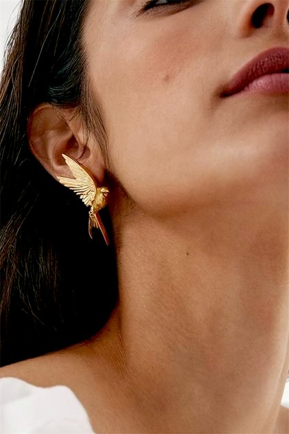 Women's Design Earrings with Swallow Bird Figure