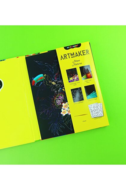 Gift Moda Artmaker Neon Nature Kazımalı Boyama Seti – 16 Panel