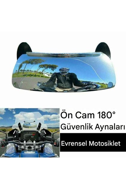 Motosiklet Ön Camı 180 Derece Kör Nokta Aynası Geniş Açılı Dikiz Aynası