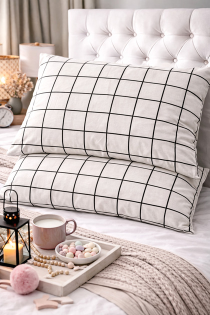 2-Piece Pillowcase | Zipper Design | Cotton | 50X70 cm | Patterned |