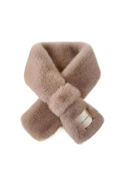 Plush Fur Neck Collar Scarf Shawl