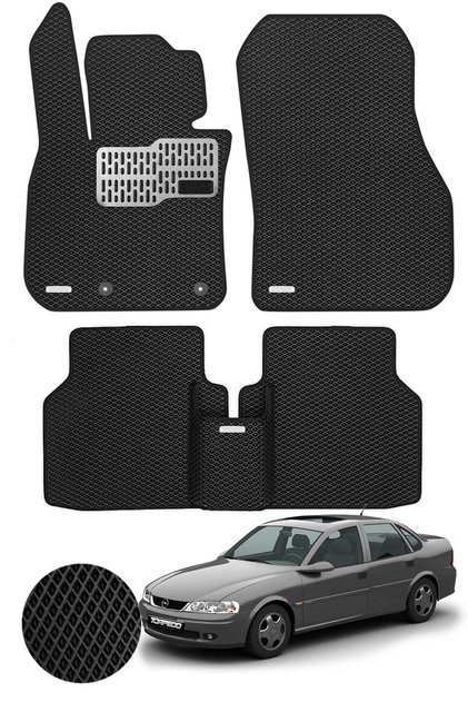 Opel Vectra B 1995-2002 Arası Uyumlu Hücreli Premium Eva Paspas Seti Tam Set Paspas Takımı Siyah
