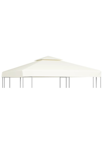 Gazebo Cover Canopy Replacement 310 g / m² Cream White 3 x 3 m