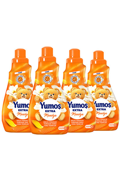Yumoş Extra Çamaşır Yumuşatıcı 42 Yıkama Manolya 1008 ml x4