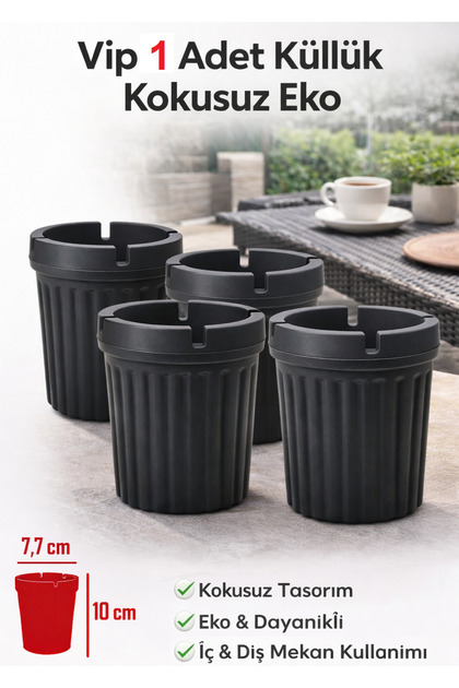 Kokusuz Sert Plastik Oto Araba Küllük 1 ADET EKO