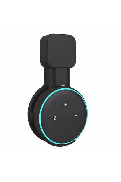 black Speaker Wall Mount Holder Stand Hanger for Alexa Echo Dot 3rd Generation Indoor Sound Box With